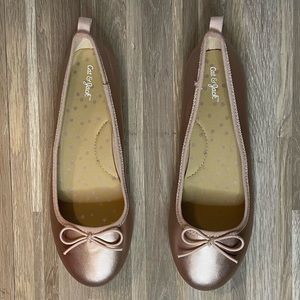 Pink ballet flats girls size 2